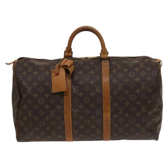 LOUIS VUITTON Monogram Keepall 50 Boston Bag M41426 LV Auth bs25634 - Picture 1 of 14